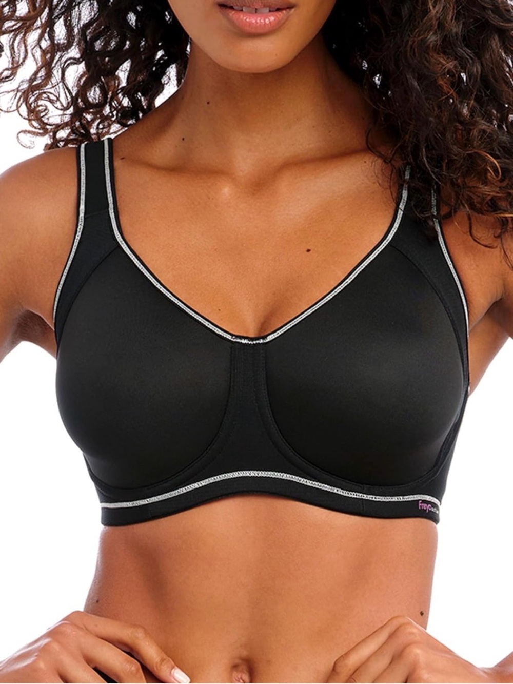 Freya Women's Sonic Underwire Spacer Molded Sports Bra Storm Black 32DDD NWT